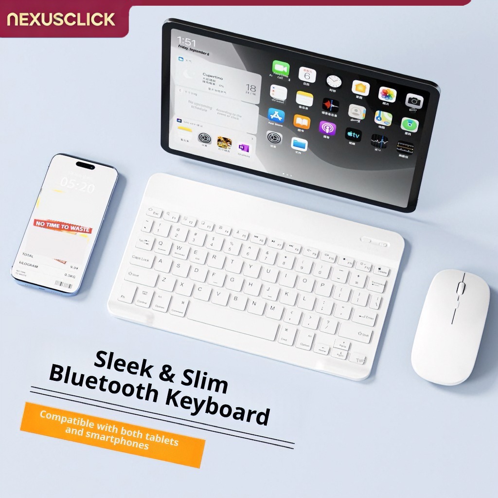 Android Tablet Gaming Accessories - Teclado y ratón Bluetooth NexusClick para
