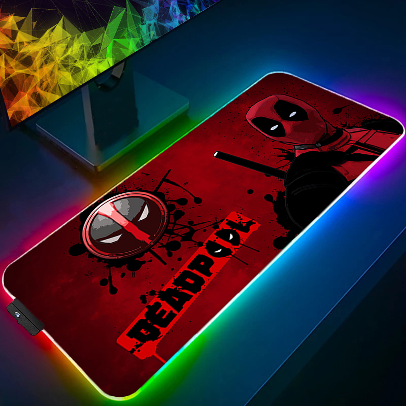 Tablet Cute Accessories - Alfombrilla de ratón LED para videojuegos,