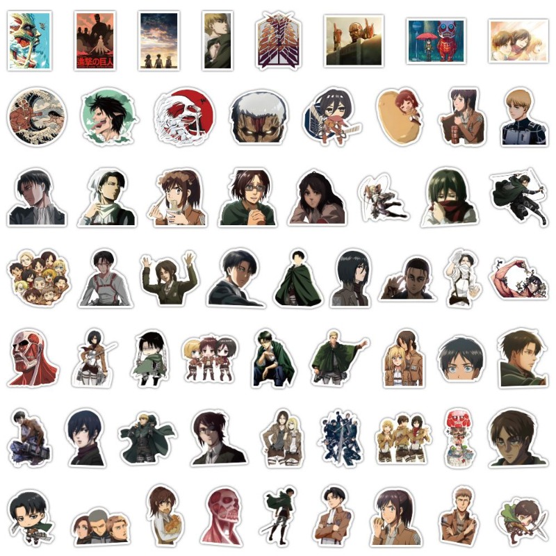 Tablet Cute Accessories - 60 pegatinas de anime de Attack