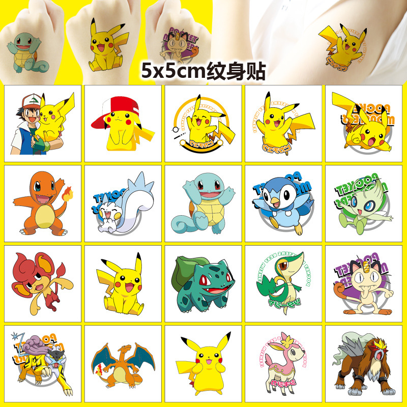 Tablet Cute Accessories - 5*5 cm 20 piezas Pokemon Pikachu
