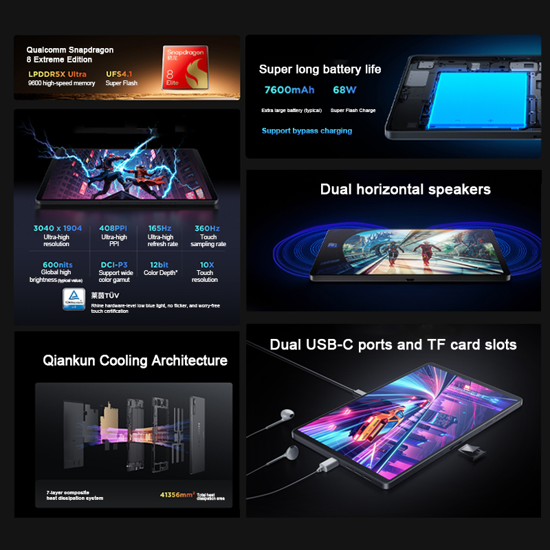 Lenovo Legion Y700 4th Gaming  - Android Tablet Gaming Accessories reseña y precio