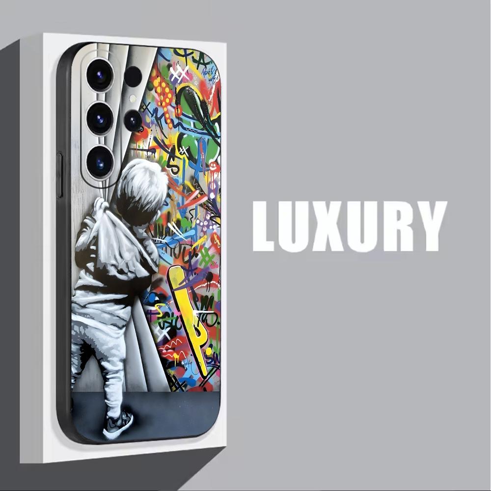 Banksy Graffiti Art funda de t - Samsung Galaxy S24 reseña y precio
