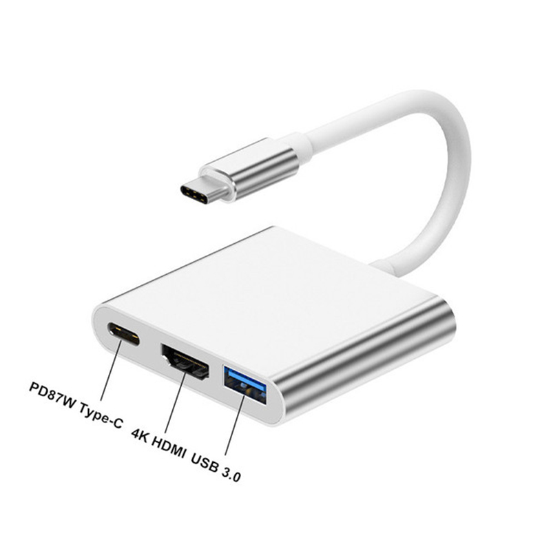 Hub USB tipo C 3 en 1 a HDMI 4 - Tablet Pc Accessories reseña y precio