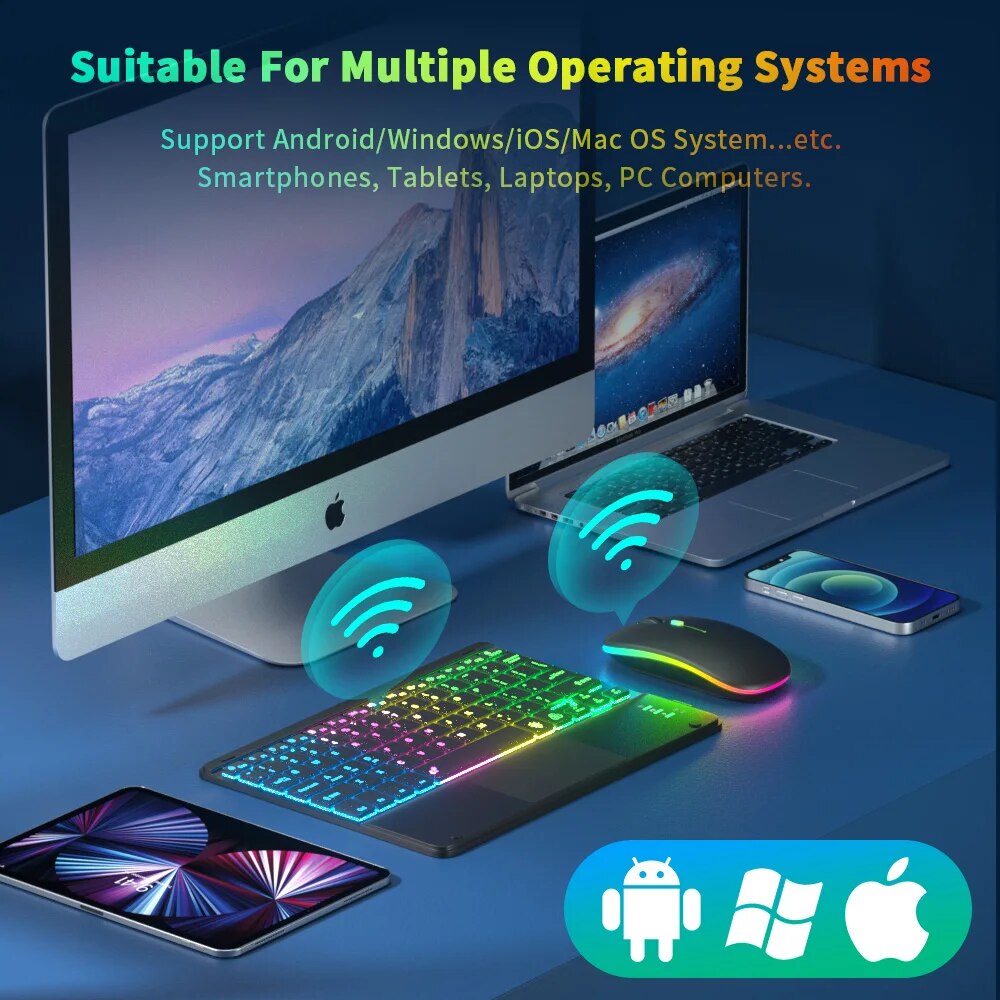 Teclado Bluetooth con panel tá - Accessories For Android Tablet reseña y precio
