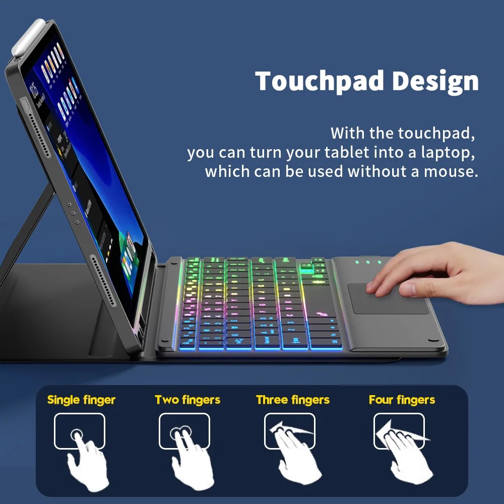 Teclado Bluetooth con panel tá - Accessories For Android Tablet reseña y precio