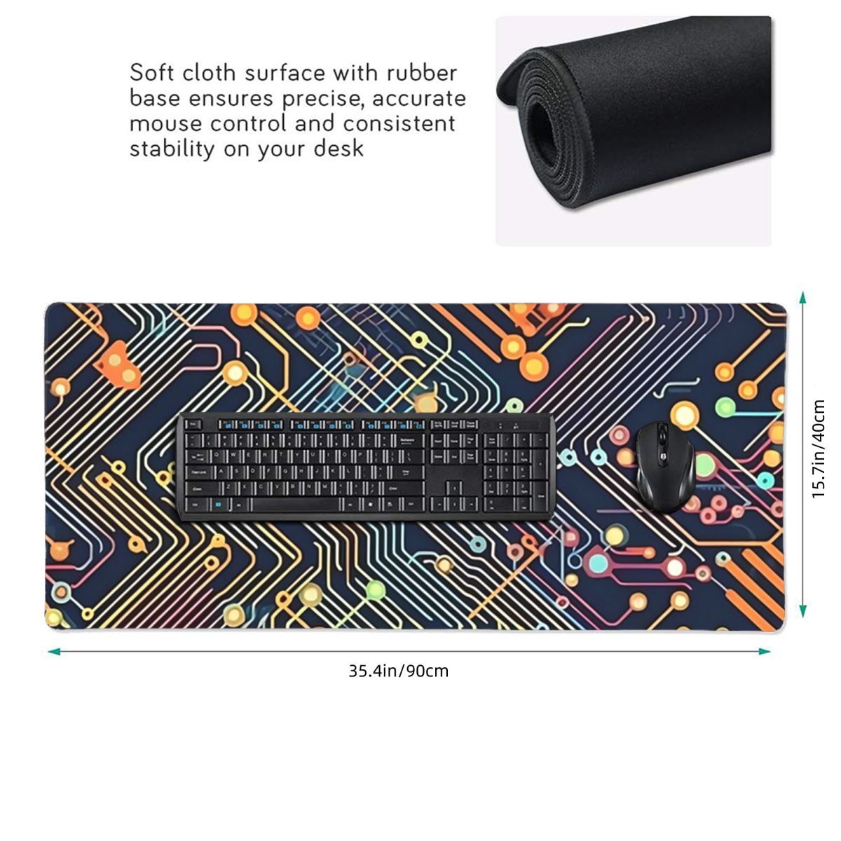 Alfombrilla de ratón grande co - Office Table Accessories Unique reseña y precio