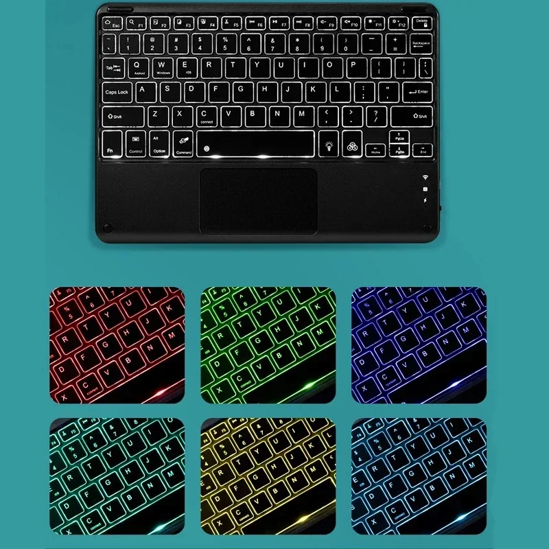 Funda con teclado retroilumina - Tablet Accessories Amazon reseña y precio