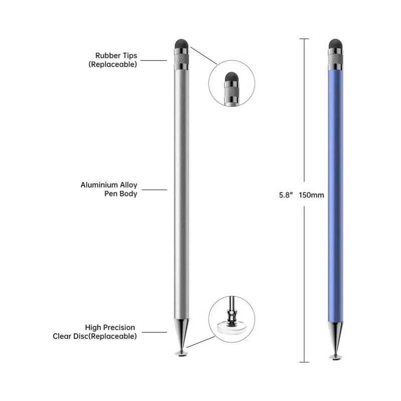Lápiz óptico 2 en 1, punta de  - Tablet Pencil Accessories reseña y precio