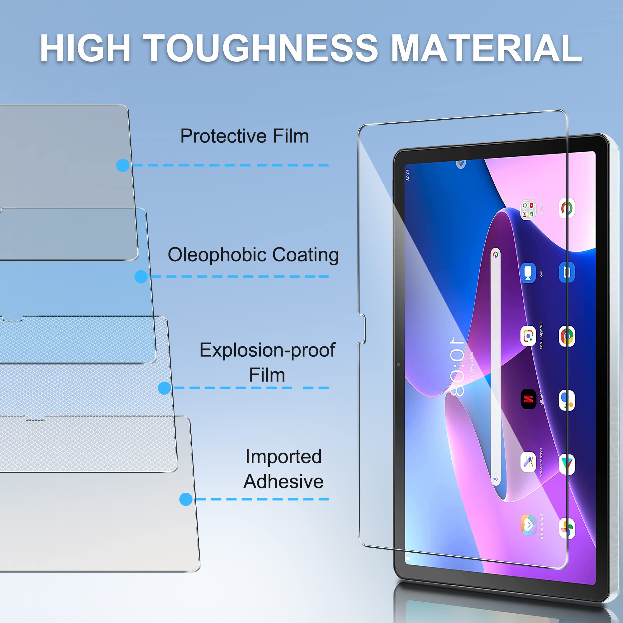 Película de vidrio templado pa - Oukitel Tablet Accessories reseña y precio