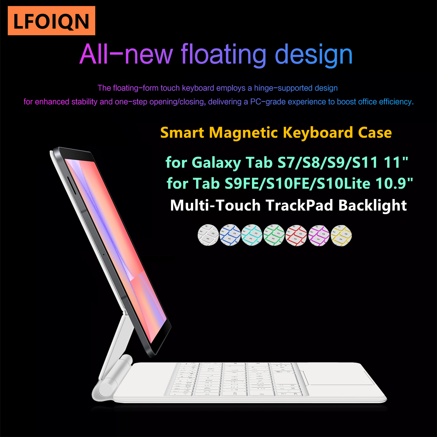 Funda con Teclado Mágico LFOIQ - Samsung Tablet Keyboard Accessories reseña y precio