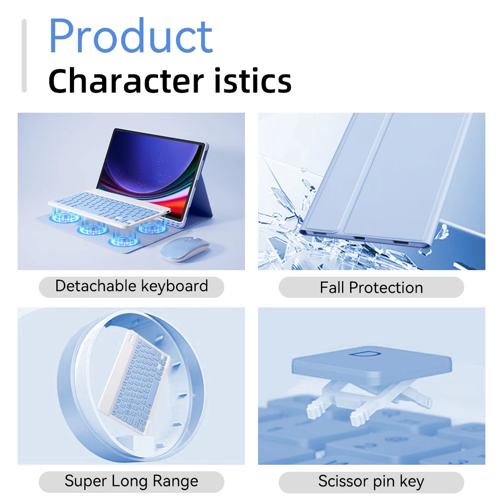 Funda con Teclado para Tablet  - Samsung Tablet Keyboard Accessories reseña y precio